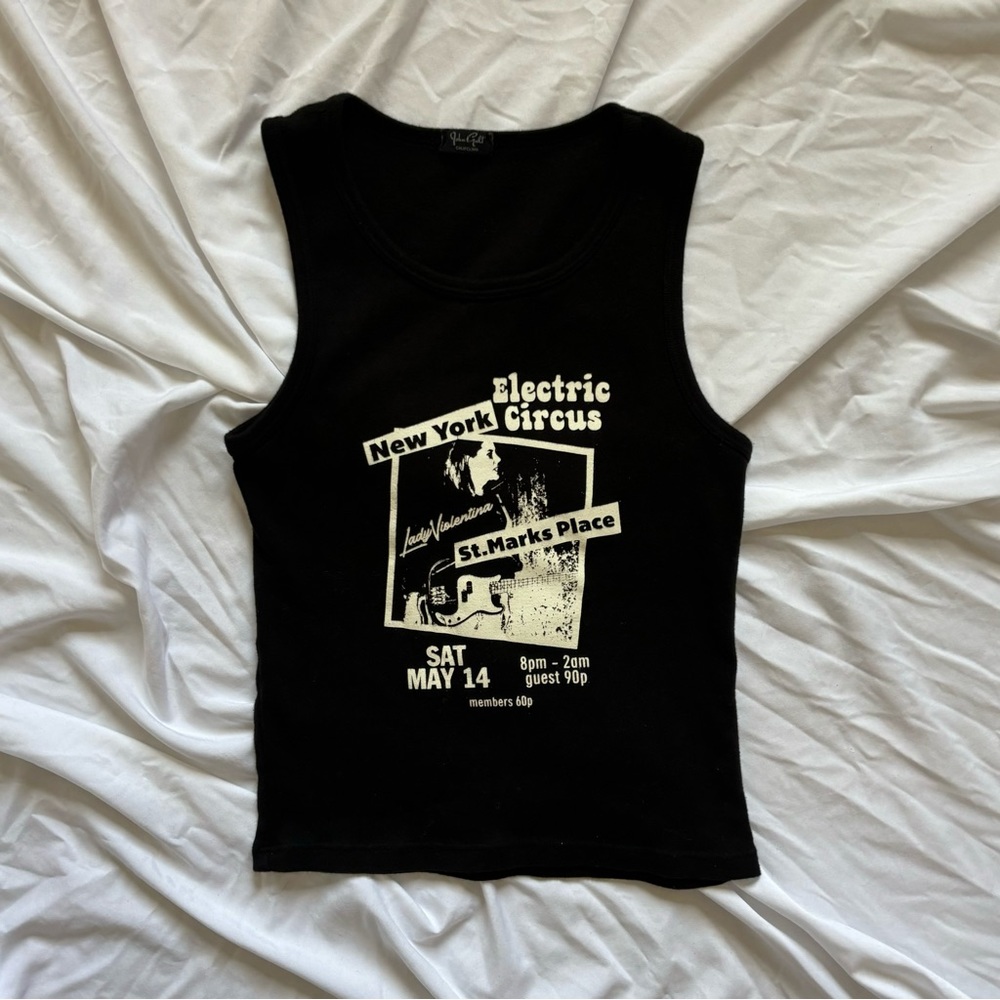 SOLD!! John galt black graphic tank